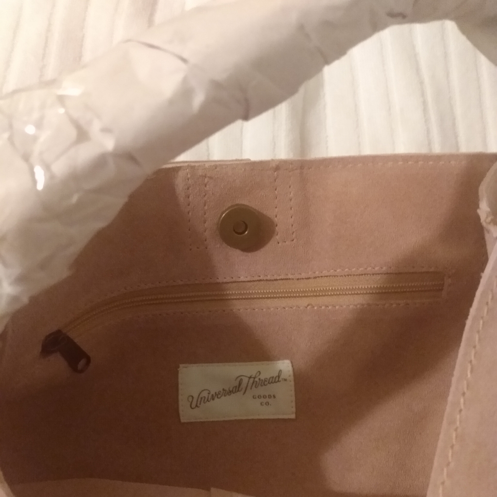 Universal Thread Suede Button Snap Closure Purses